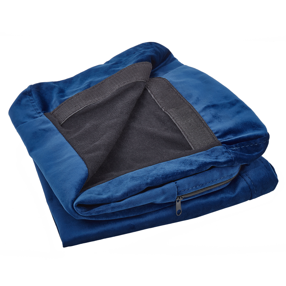 Armchair Cover BERNES Velvet Navy Blue