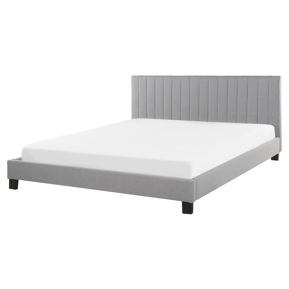 Bed Fabric POITIERS 160 x 200 cm (EU King Size) Light Grey