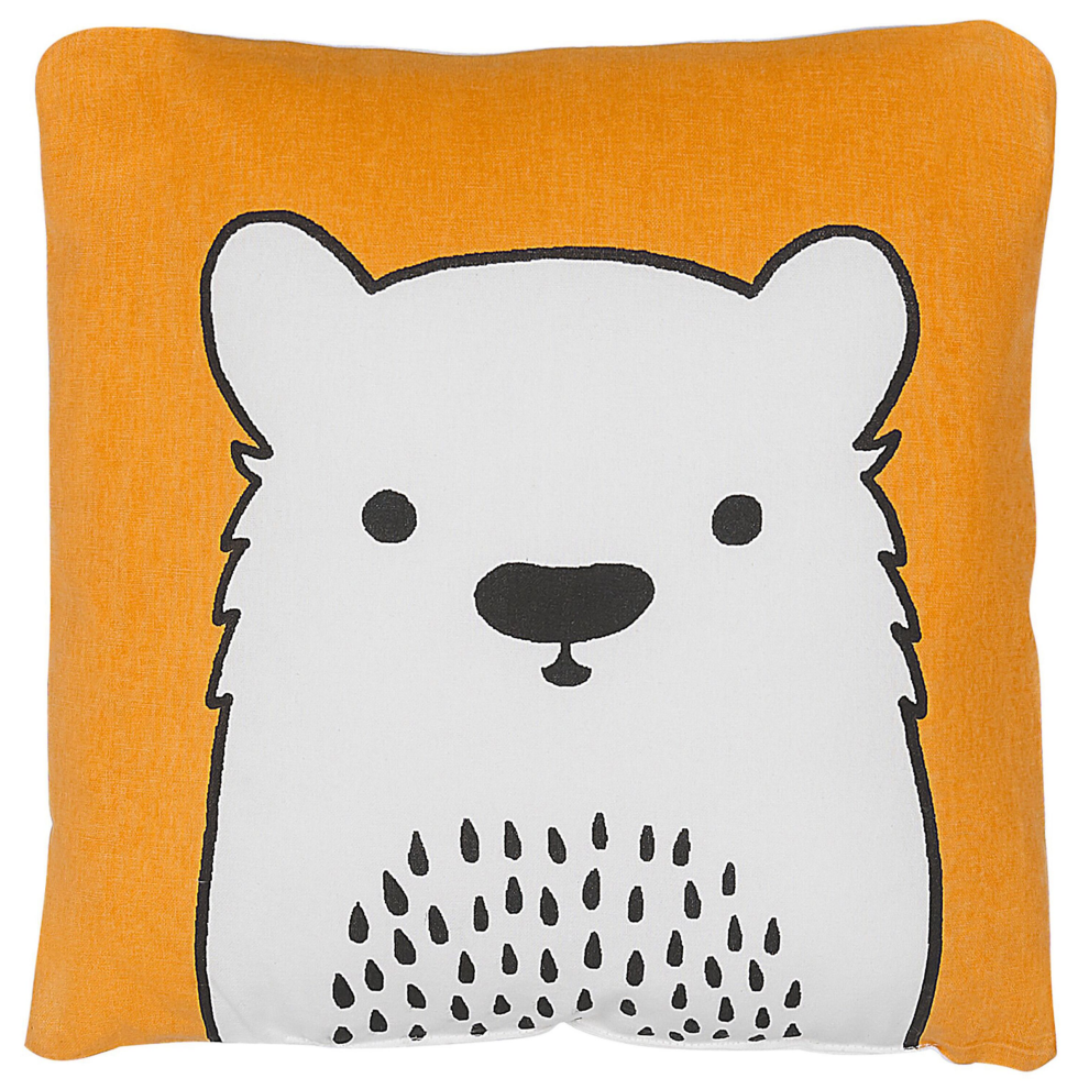 Throw Cushion WARANASI Cotton 45 x 45 cm Orange