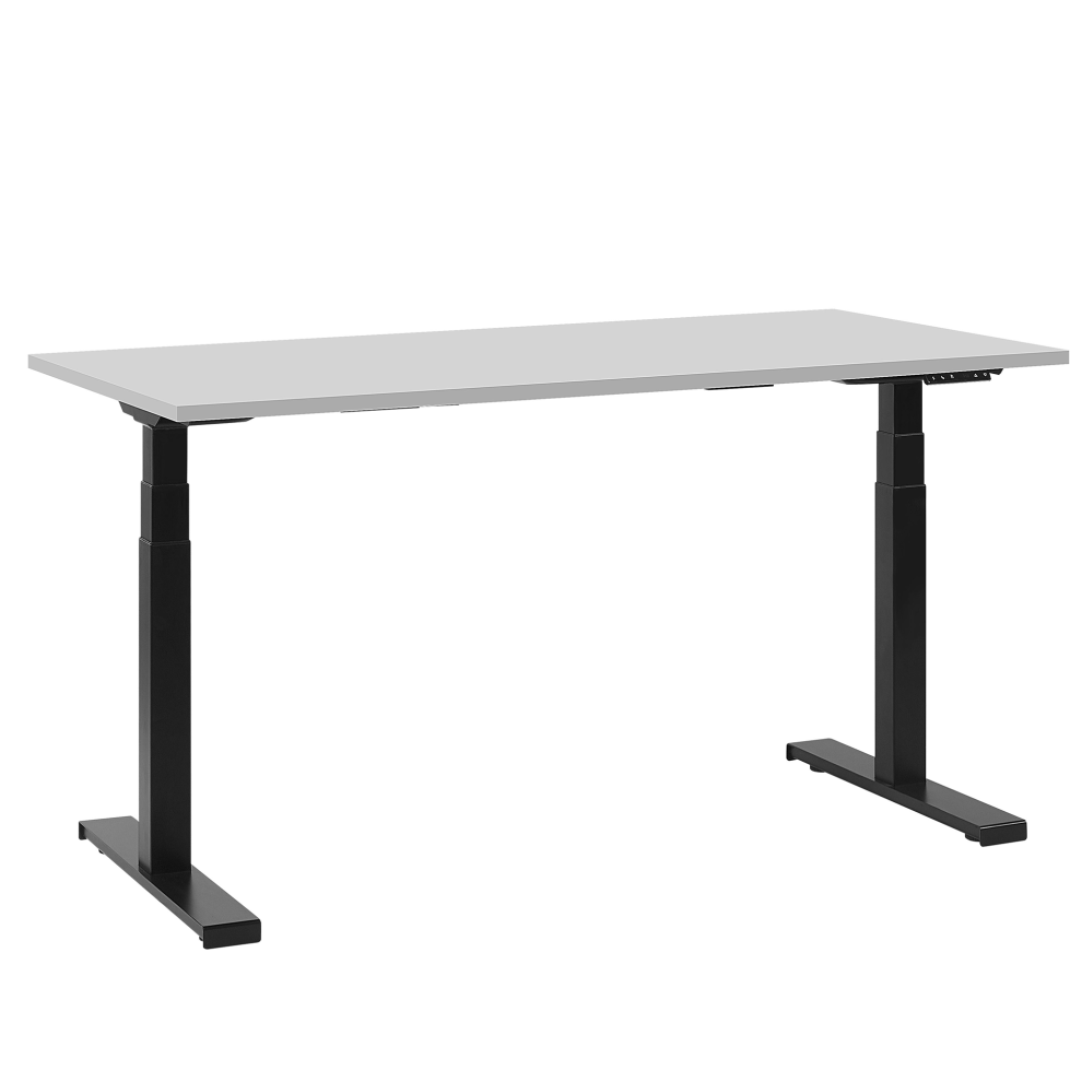 Electric Adjustable Standing Desk 130 x 72 cm Grey and Black DESTIN II