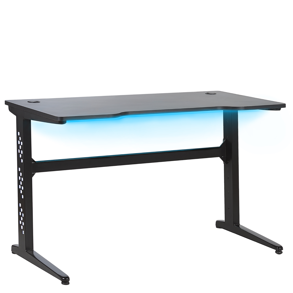 Gaming Desk DEXTER Black 120 cm 60 cm RGB LED