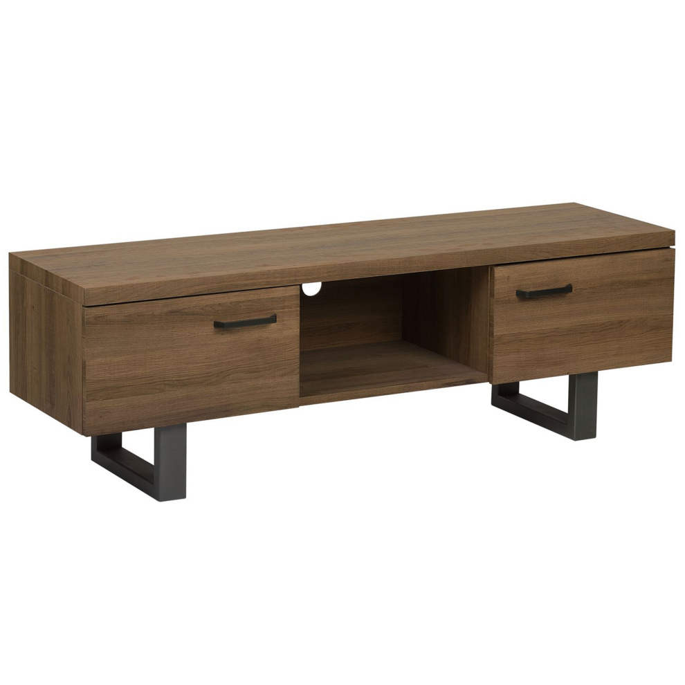 TV Stand TIMBER Dark Brown