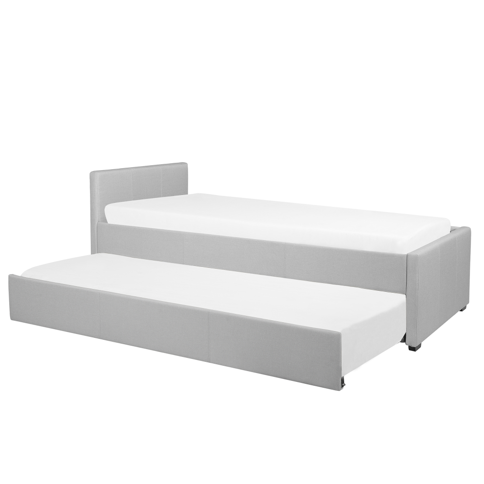 Trundle Bed Fabric MARMANDE 80 x 200 cm (EU Small Single) Light Grey