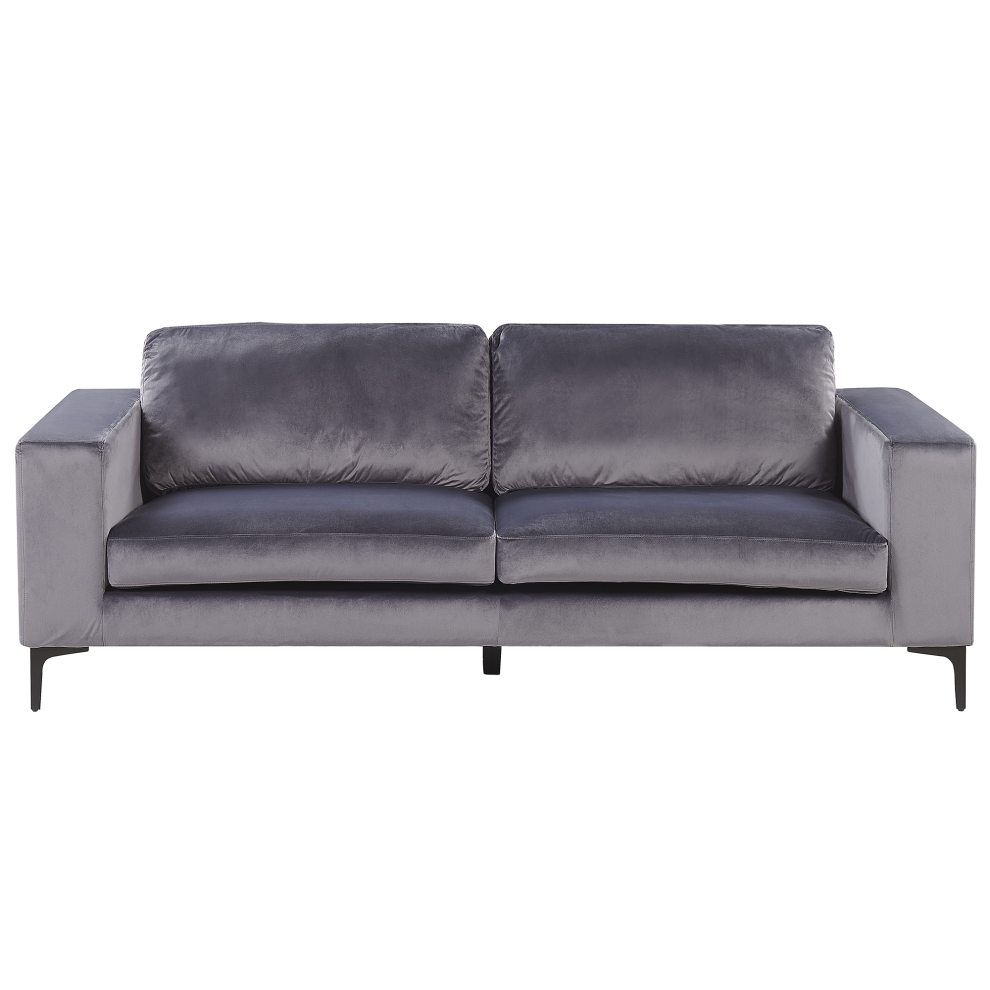 Sofa VADSTENA Velvet Dark Grey 3 Seater