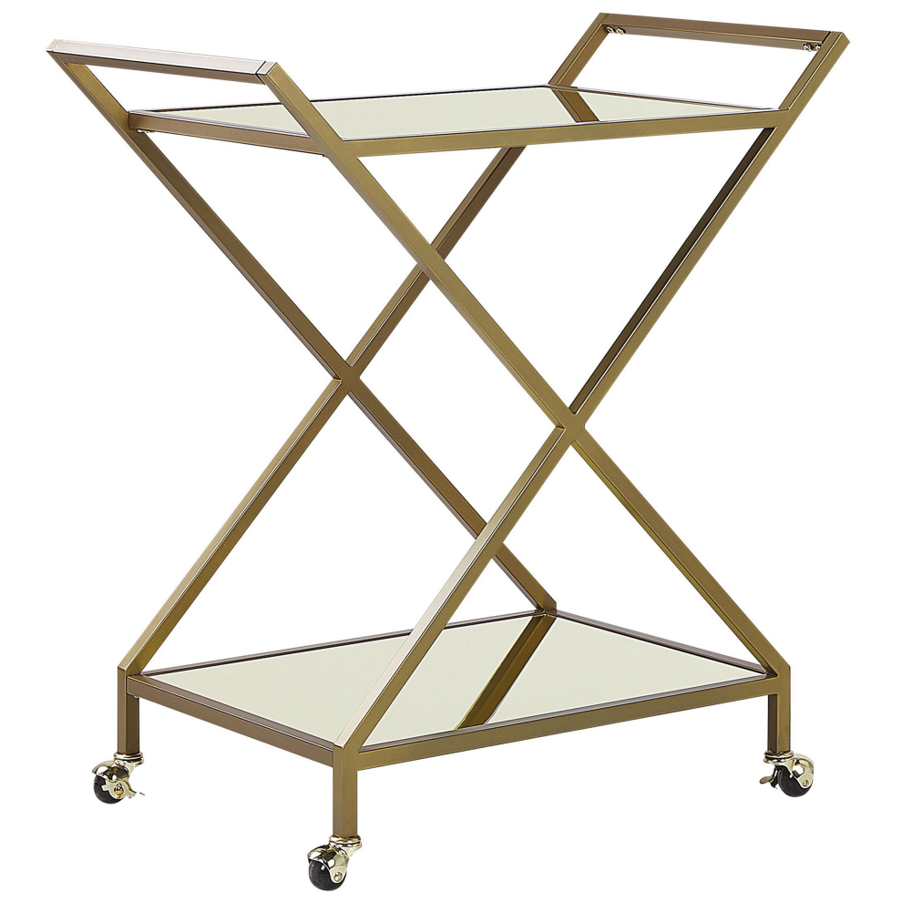 Kitchen Trolley IVERA Metal Gold