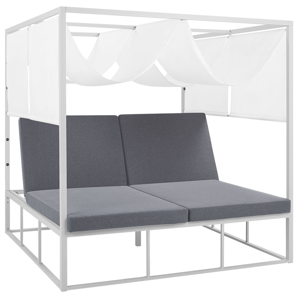 Garden Daybed PALLANZA Metal White