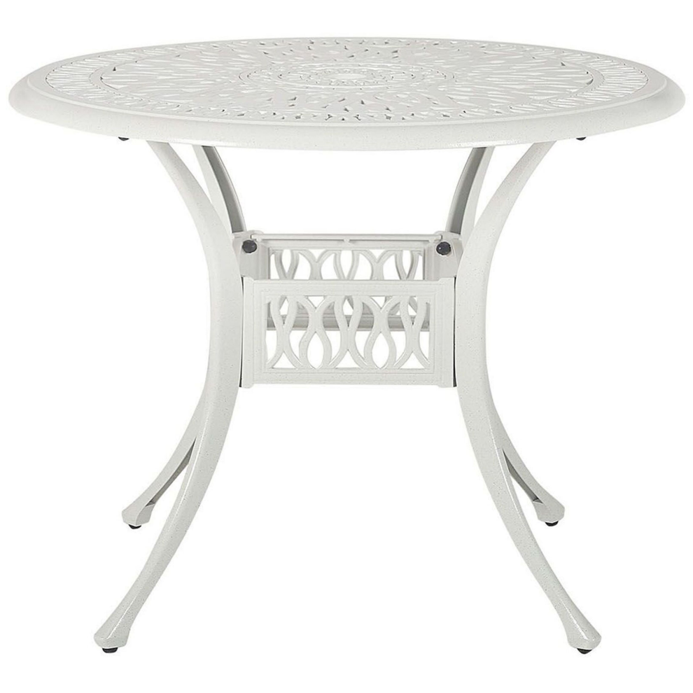 Bistro Table ANCONA 90 cm 90 cm Metal Off-White