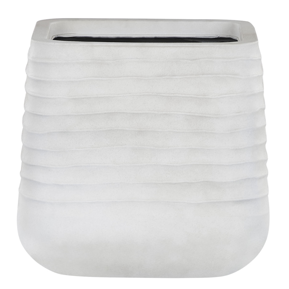 Plant Pot PARIKIA Synthetic Material 38 cm Off-White