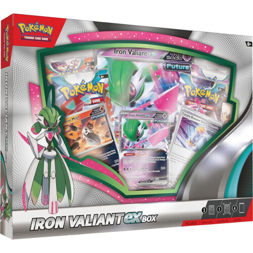 Pokémon Pokémon TCG: Roaring Moon / Iron Valiant Ex Box (One at Random)