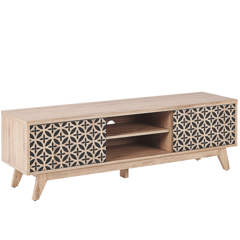 TV Stand PRESCOT Light Brown