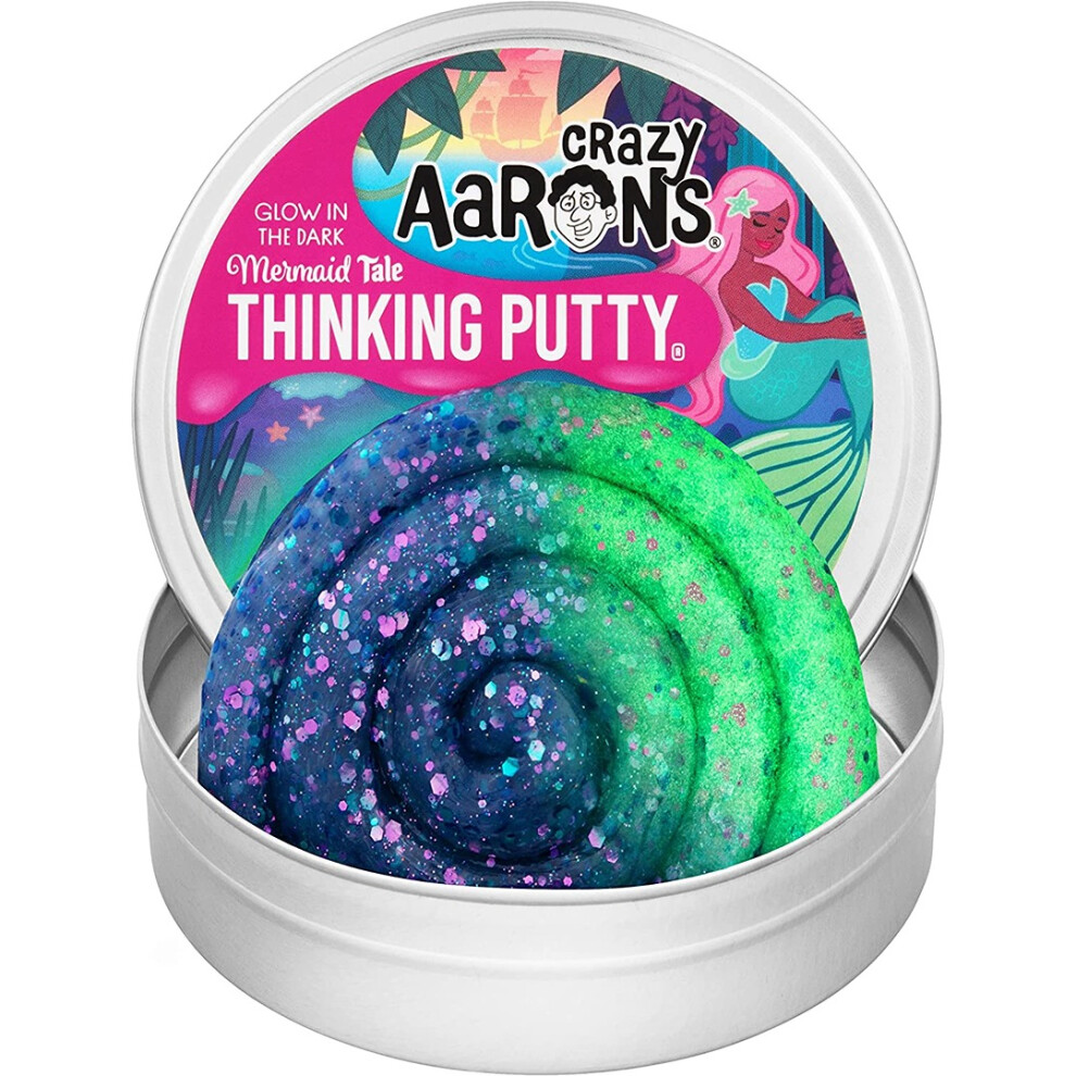 Thinking Putty Glow In The Dark Mermaid Tale