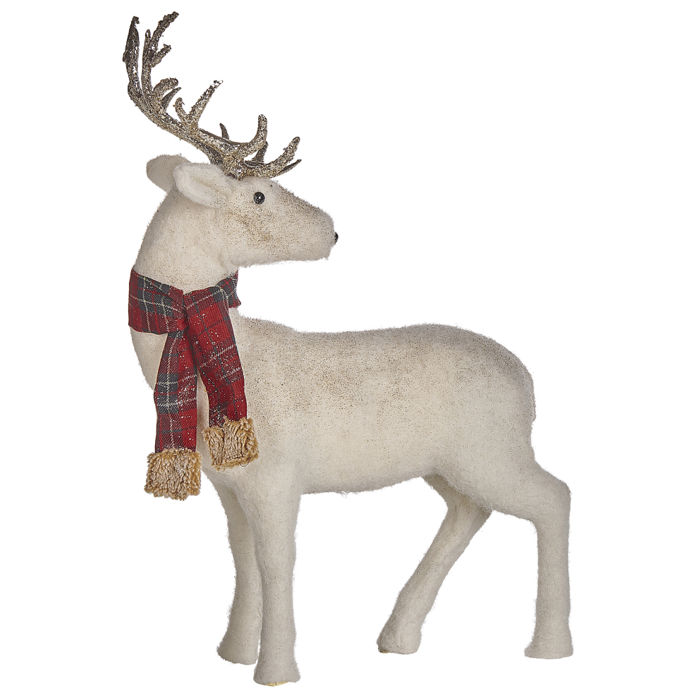 Decorative Figurine Reindeer 51 cm White MUSTOLA