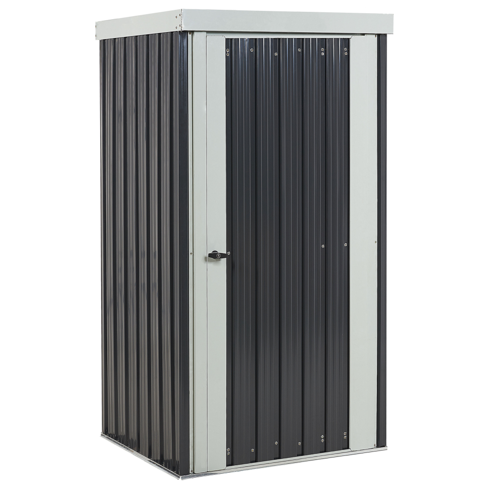 Garden Shed UMBRIA Metal 98 cm 77 cm Black