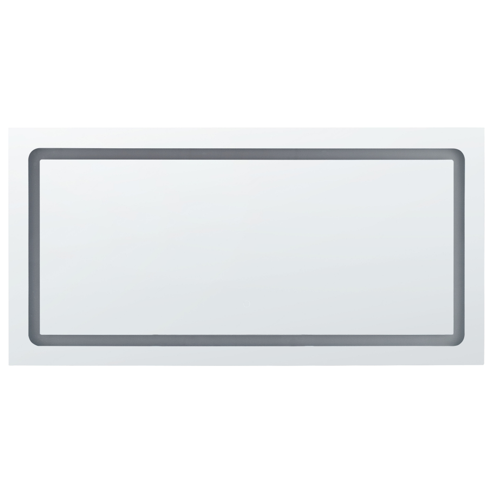 LED Bathroom Mirror BENOUVILLE 120 cm 60 cm Silver
