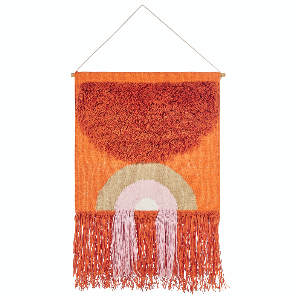 Fabric Wall Hanging KAMALIA Cotton 112 cm Orange