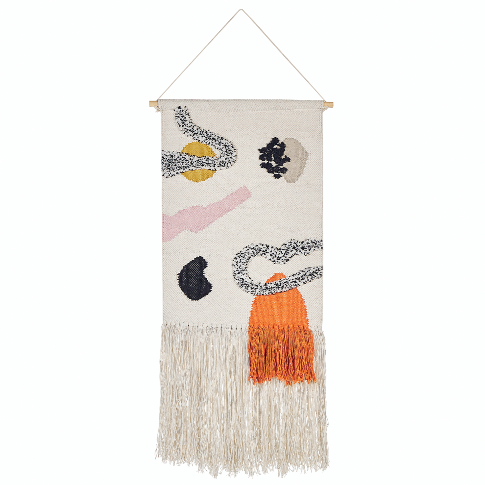 Fabric Wall Hanging KALAT Cotton 123 cm Multicolour