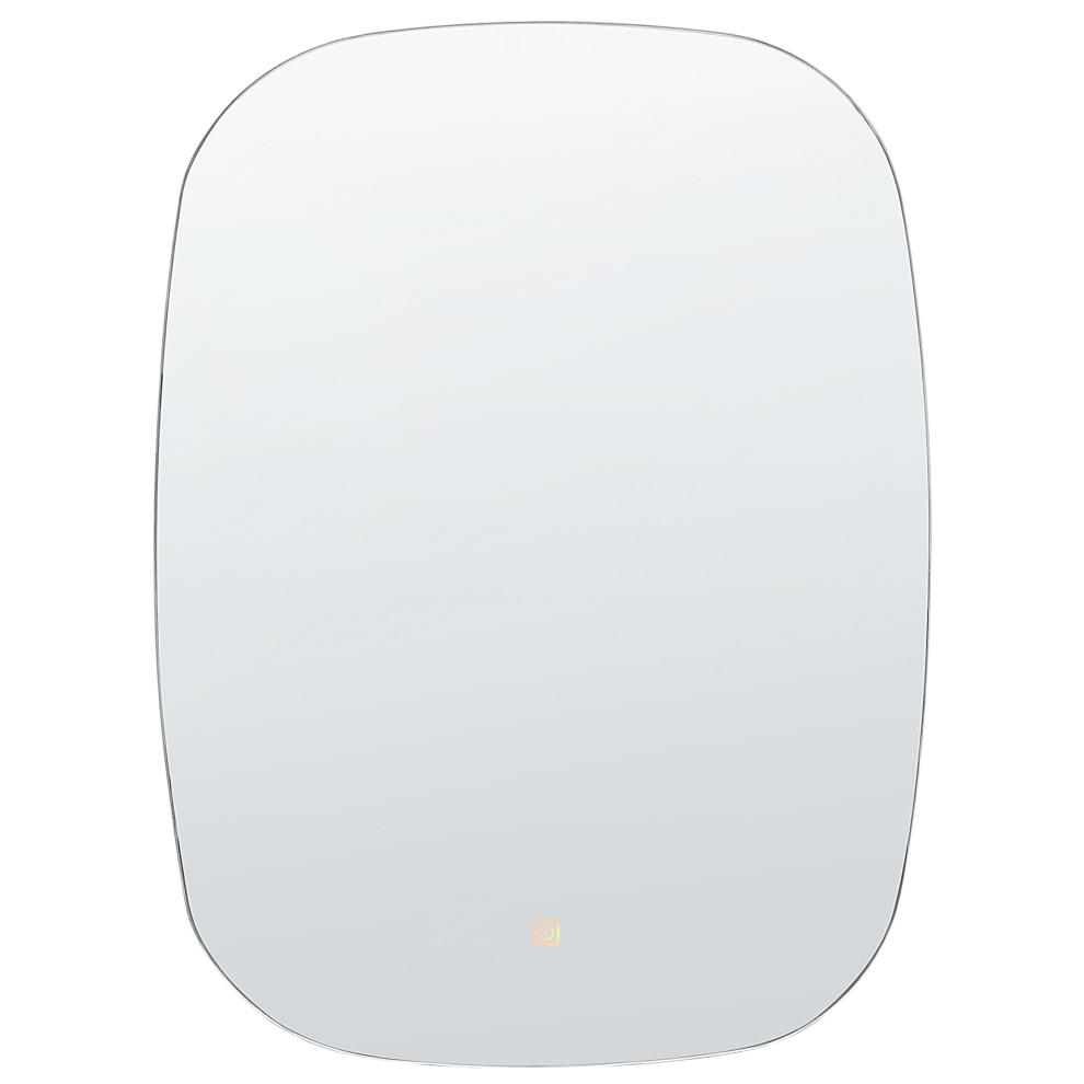 LED Bathroom Mirror BERGERAC 58 cm 78 cm Silver