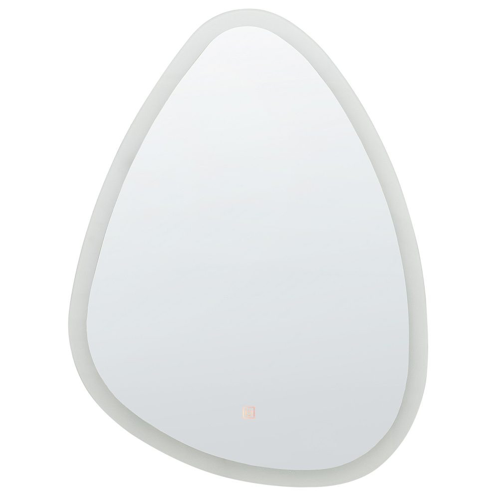 LED Bathroom Mirror BETHUNE 58 cm 78 cm Silver