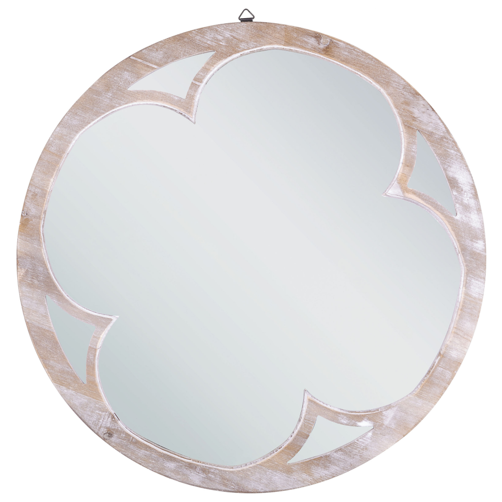 Wall Mirror MONCLOVA 60 cm 60 cm Light Brown