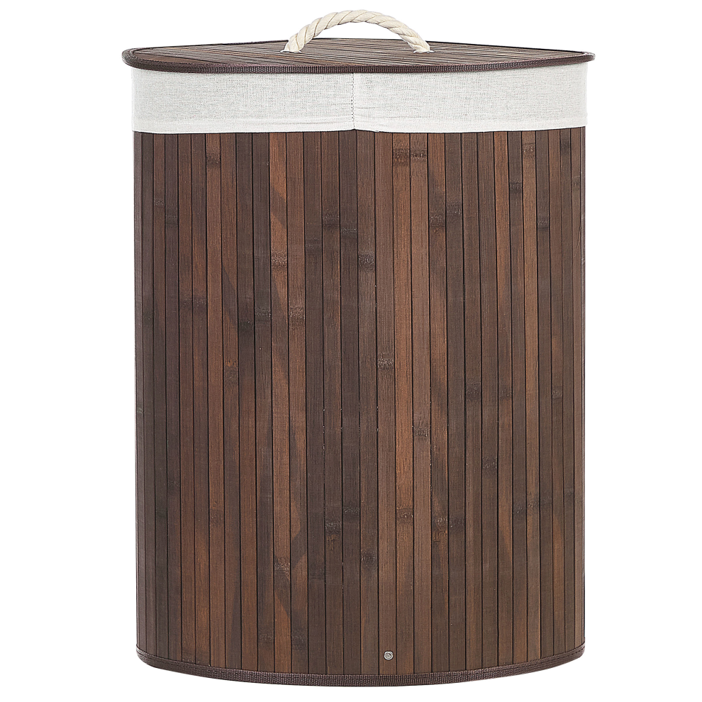 Basket MATARA Bamboo Wood Dark Brown