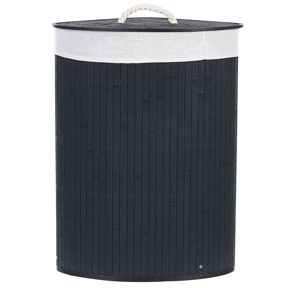 Basket MATARA Bamboo Wood Black