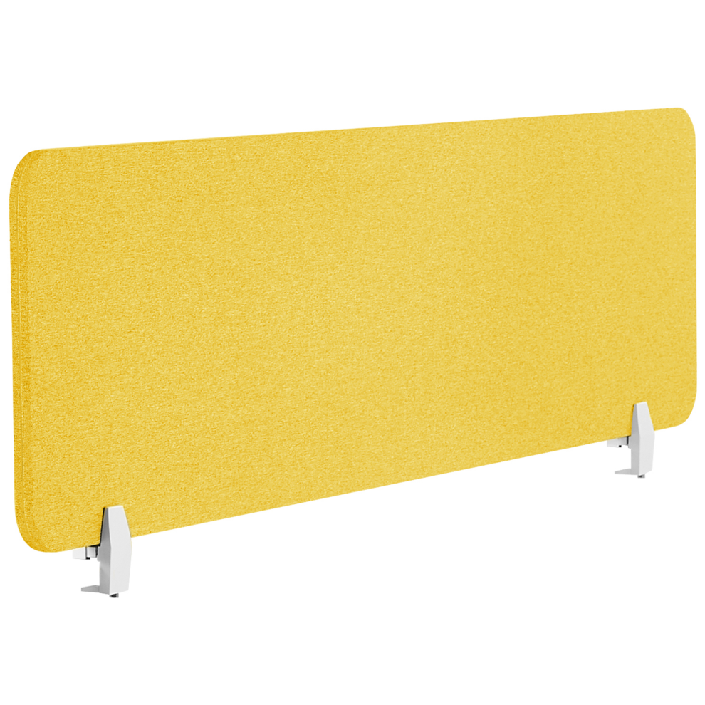 Desk Screen 160 x 40 cm Yellow WALLY
