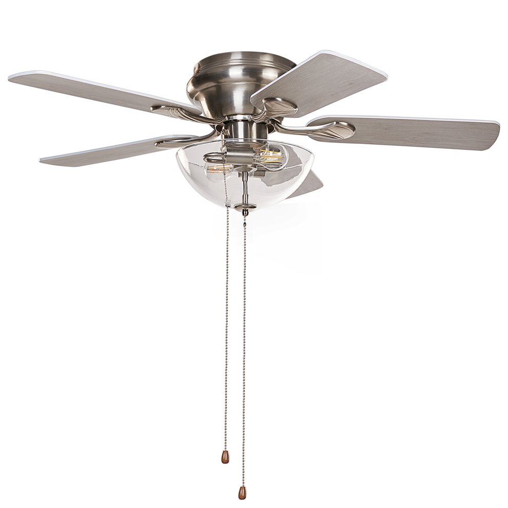 Ceiling Fan with Light SIRAMA Silver