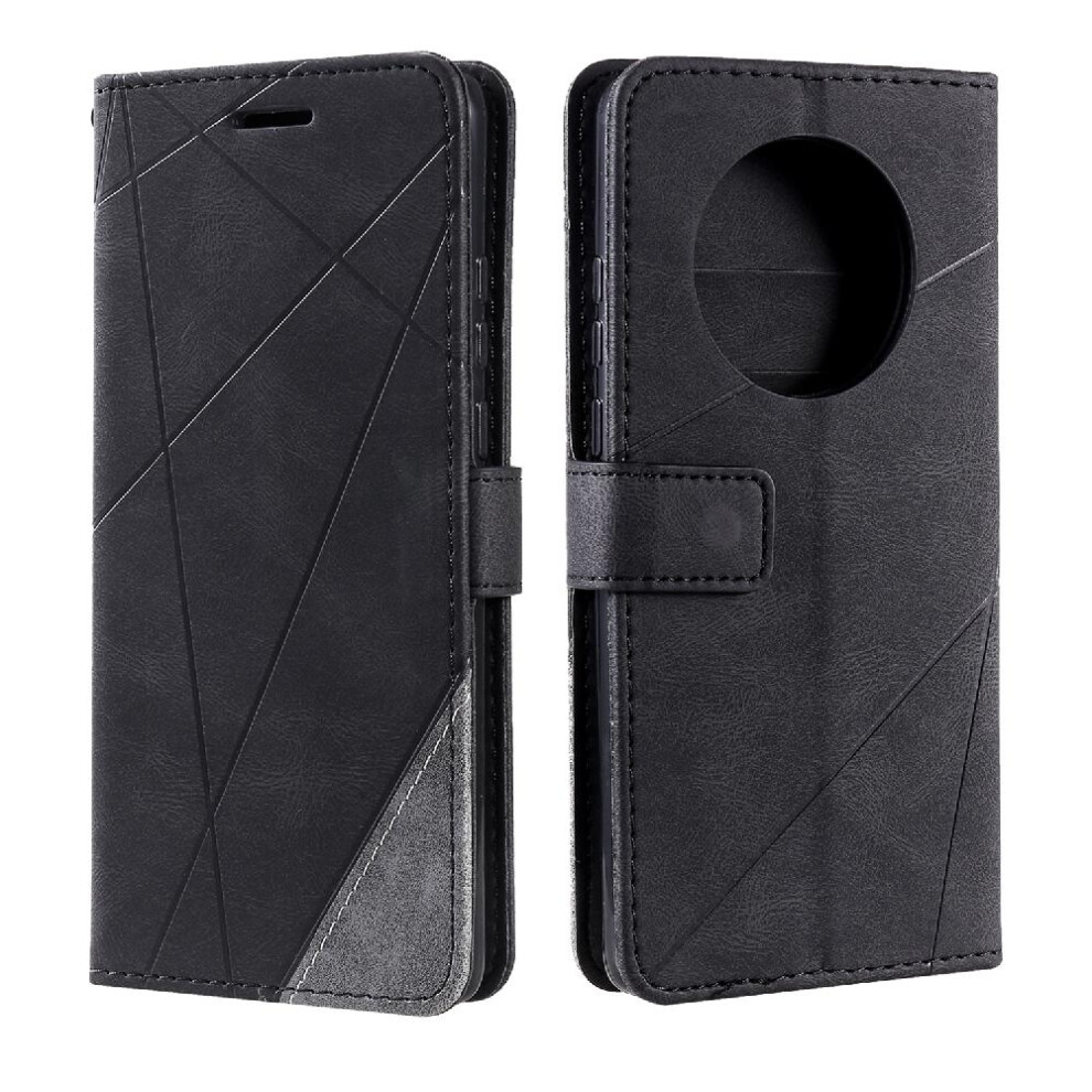 (Black) Case For Huawei Mate 40 Pu Leather Card Holder Kickstand Wallet Flip Folio Shockproof Magnetic Black 764762578350