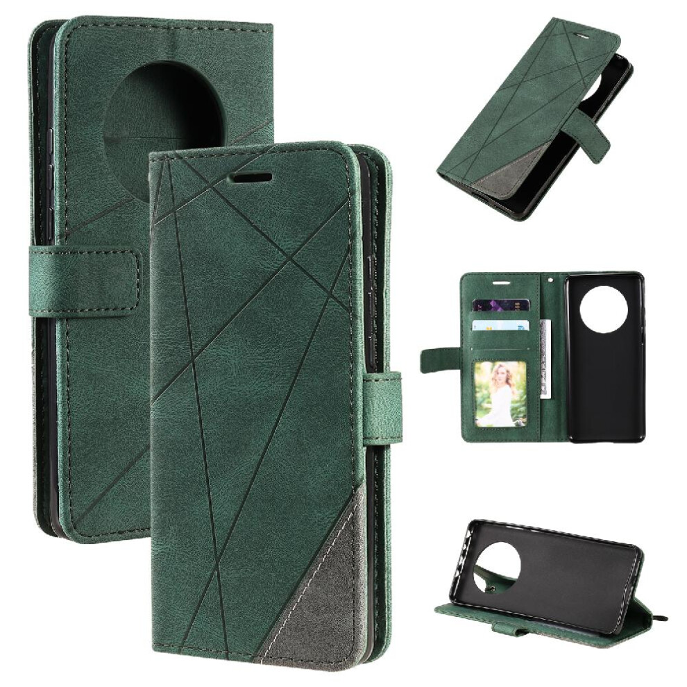 (Green) Case For Huawei Mate 40 Pu Leather Card Holder Kickstand Wallet Flip Folio Shockproof Magnetic Green 764762578374