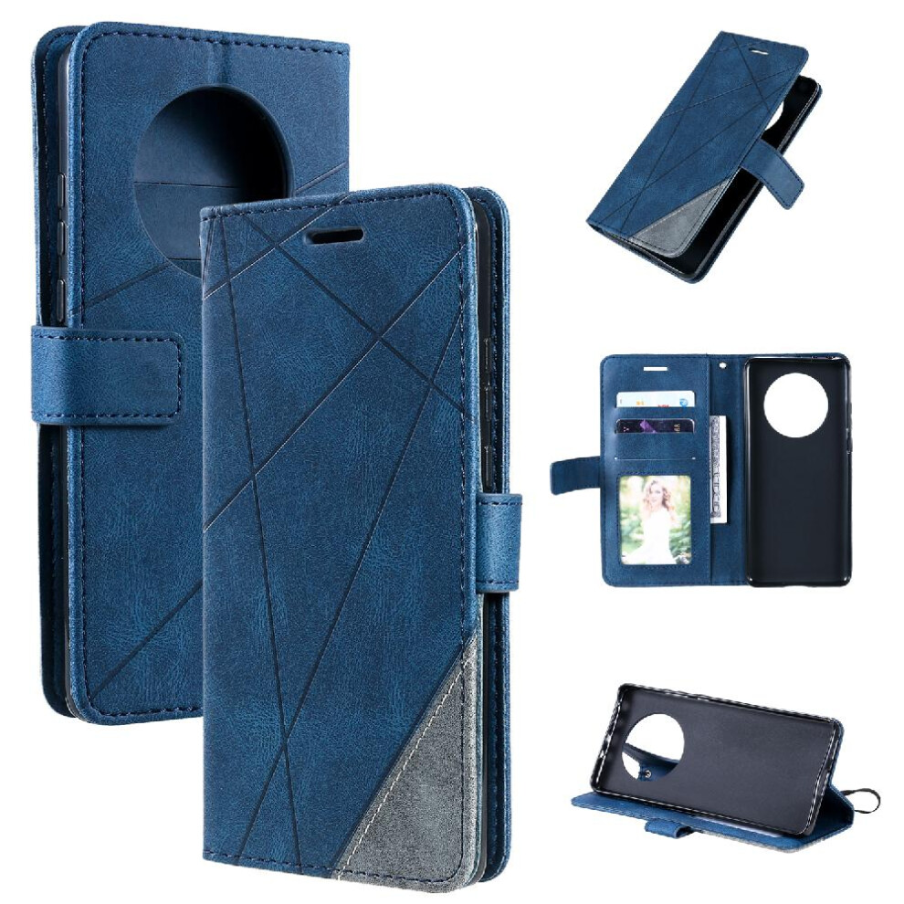 (Blue) Case For Huawei Mate 40 Pu Leather Card Holder Kickstand Wallet Flip Folio Shockproof Magnetic Blue 764762578336