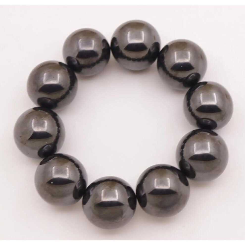 10 PCS 20mm Magnetic Hematite Round Ball Magnet Therapy Massage Healing