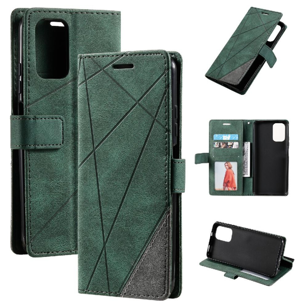 (Green) Case For Xiaomi Poco F5 Magnetic Card Holder Kickstand Wallet Flip Folio Pu Leather Shockproof Green 764762580209