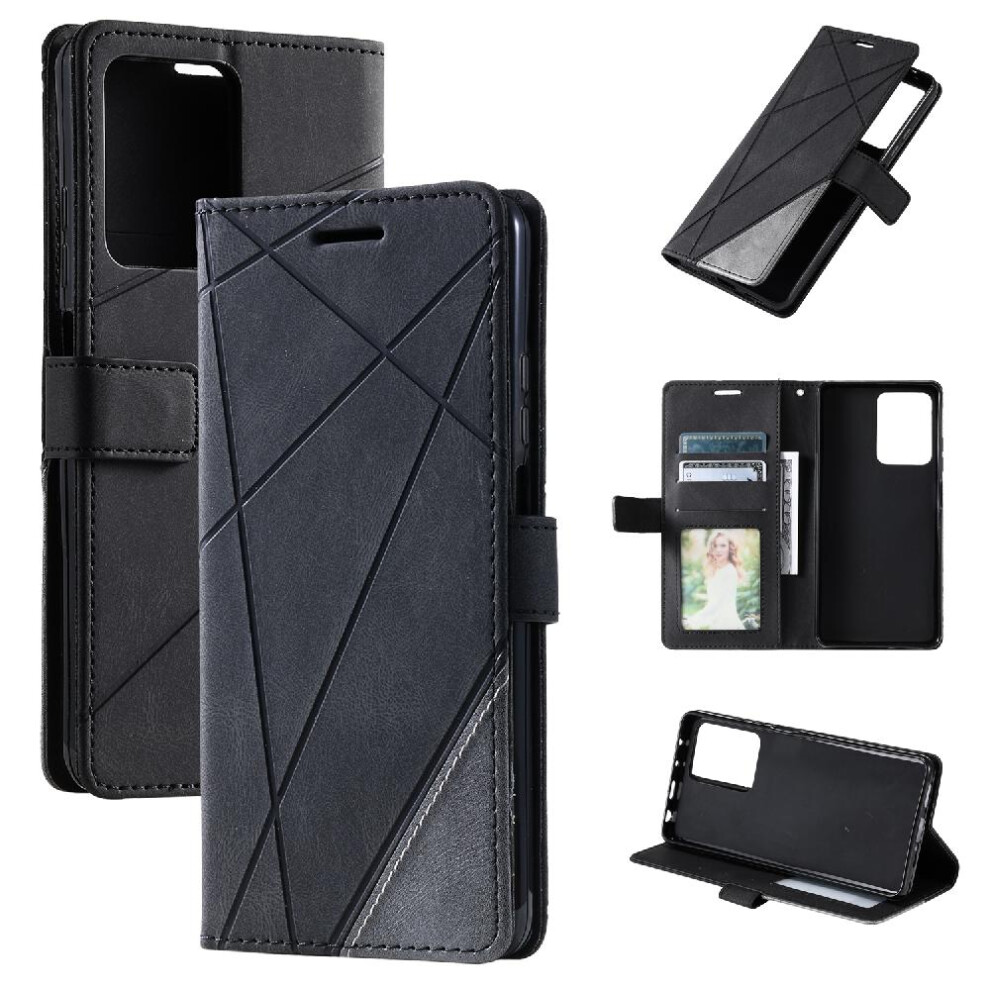 (Black) Case For Xiaomi Redmi K60/K60 Pro Shockproof Pu Leather Wallet Flip Folio Card Holder Kickstand Magnetic Black 764762580414