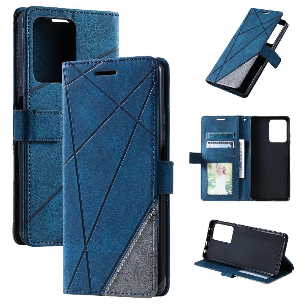 (Blue) Case For Xiaomi Redmi K60/K60 Pro Shockproof Pu Leather Wallet Flip Folio Card Holder Kickstand Magnetic Blue 764762580391