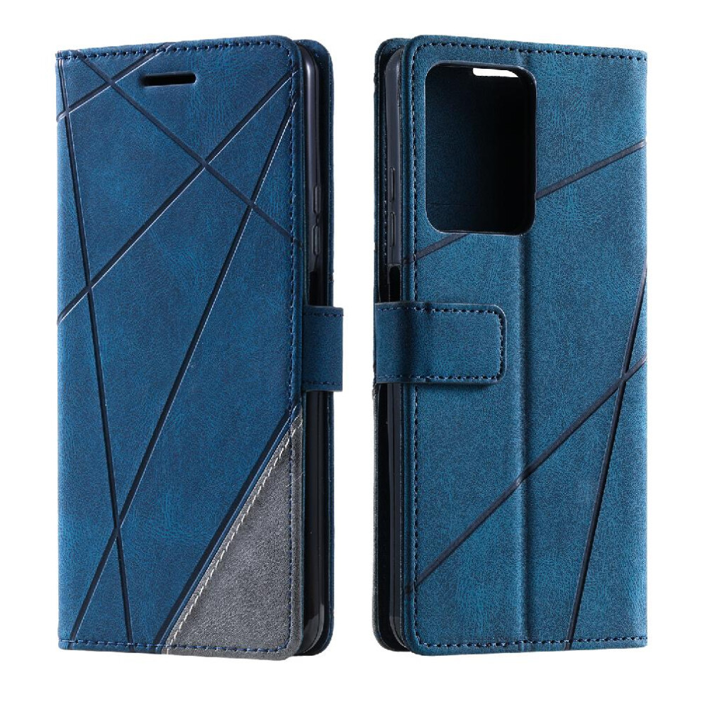 (Blue) Case For Xiaomi Redmi Note 12 4G Wallet Flip Folio Pu Leather Magnetic Shockproof Card Holder Kickstand Blue 764762580490