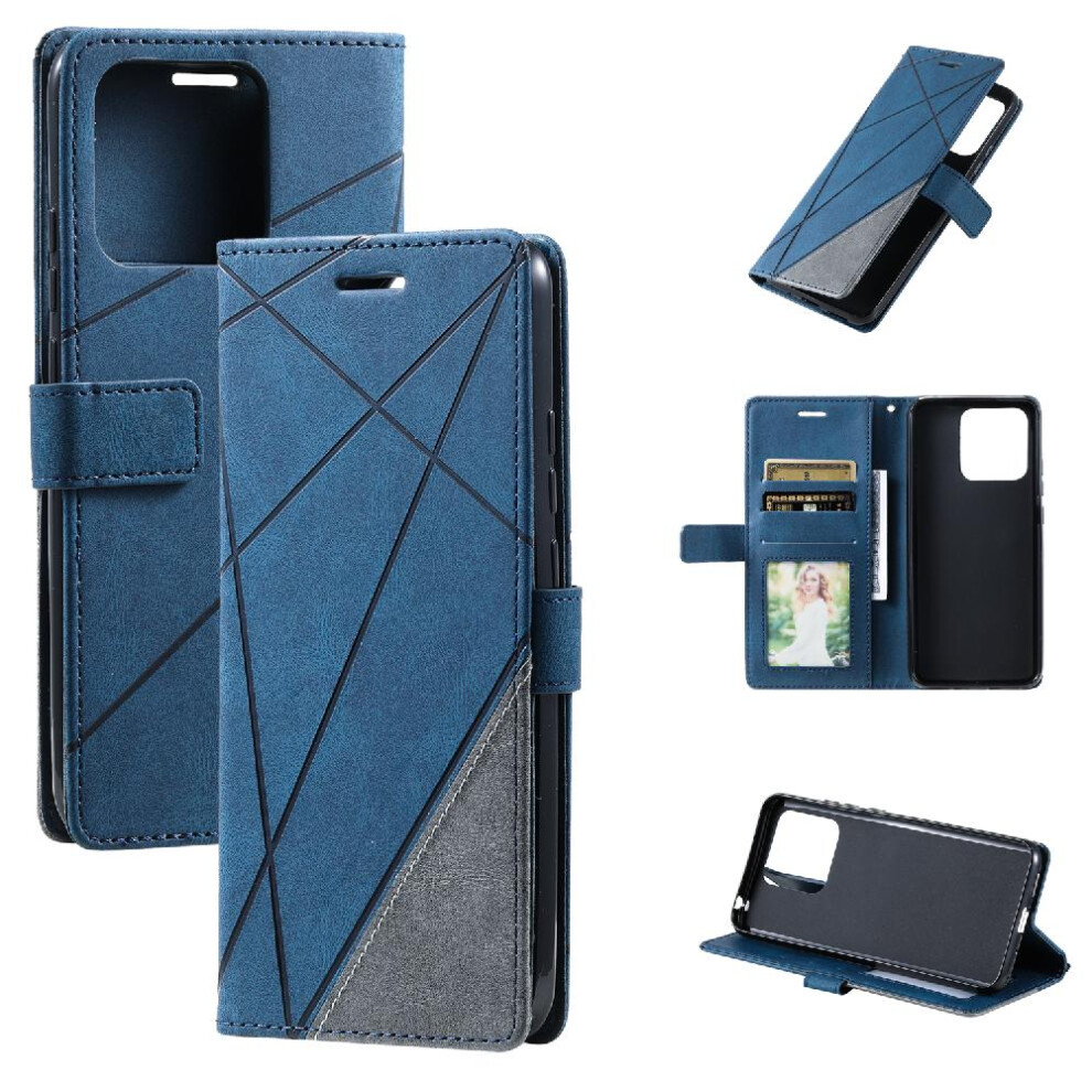 (Blue) Case For Xiaomi 13 Pu Leather Shockproof Card Holder Kickstand Wallet Flip Folio Magnetic Blue 764762580704