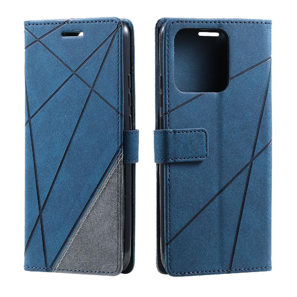 (Blue) Case For Xiaomi Redmi 11A/12C Wallet Flip Folio Card Holder Kickstand Shockproof Pu Leather Magnetic Blue 764762580803