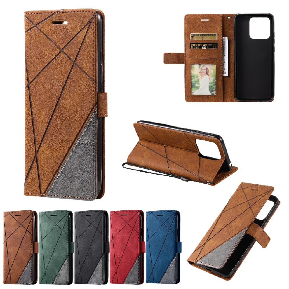 (Brown) Case For Xiaomi Redmi 11A/12C Wallet Flip Folio Card Holder Kickstand Shockproof Pu Leather Magnetic Brown 764762580841