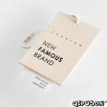 PK006 hang tag tag clothing embossed paper hang tag foil two-pieces type hangtags paper tags