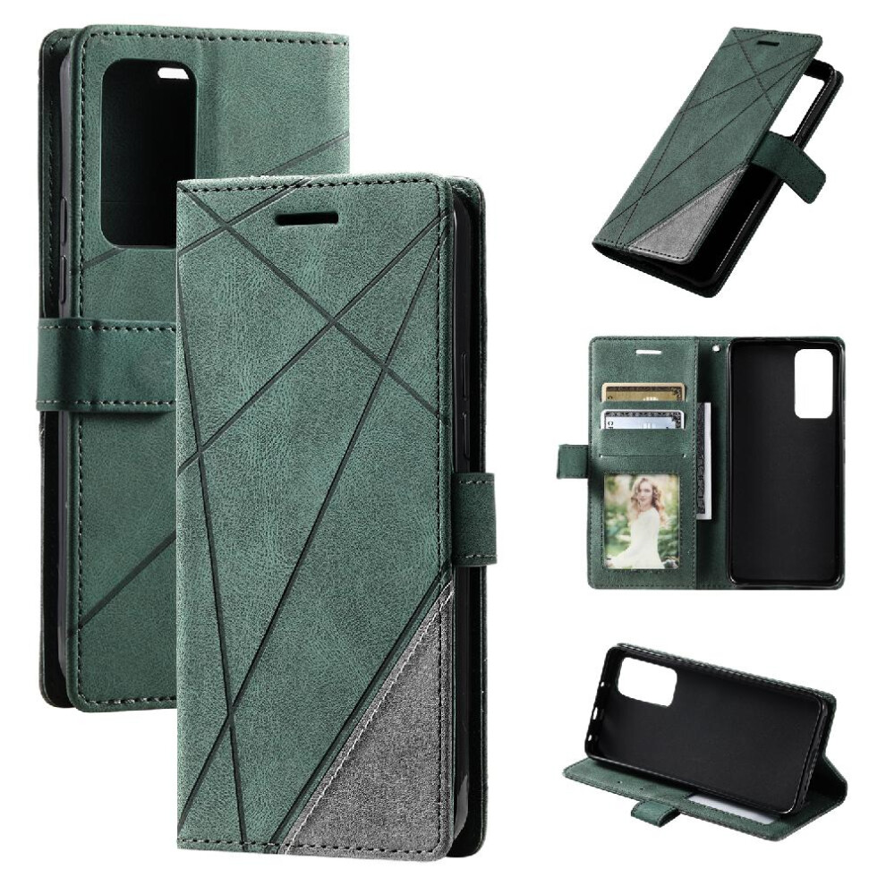 (Green) Case For Xiaomi 12T/12T Pro Card Holder Kickstand Shockproof Pu Leather Wallet Flip Folio Magnetic Green 764762581299