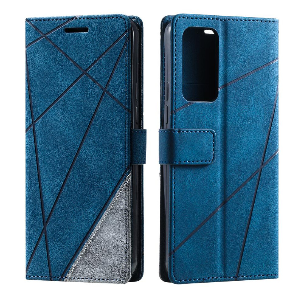 (Blue) Case For Xiaomi 12T/12T Pro Card Holder Kickstand Shockproof Pu Leather Wallet Flip Folio Magnetic Blue 764762581268