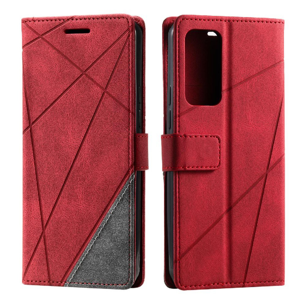 (Red) Case For Xiaomi Mi 11 Prime 4G Card Holder Kickstand Magnetic Pu Leather Wallet Flip Folio Shockproof Red 764762581374
