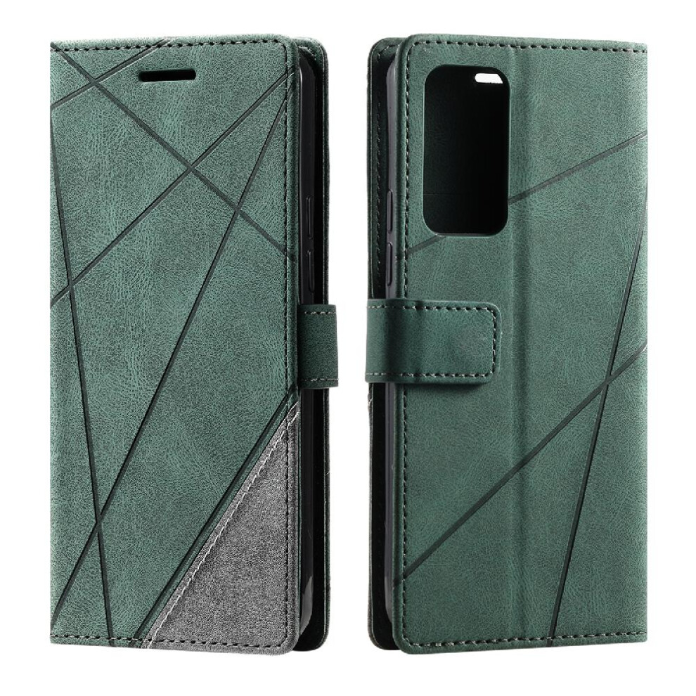 (Green) Case For Xiaomi 12 Lite Card Holder Kickstand Wallet Flip Folio Magnetic Shockproof Pu Leather Green 764762581442