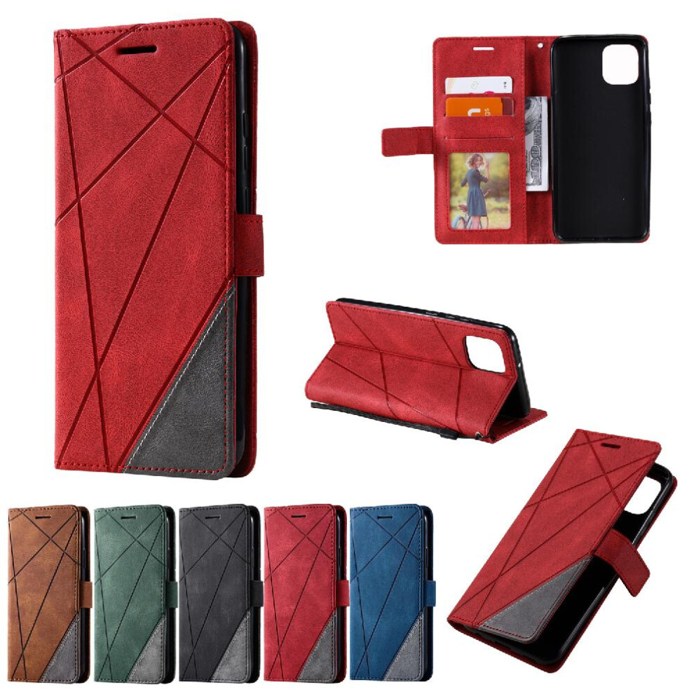 (Red) Case For Xiaomi Mi A1 Wallet Flip Folio Shockproof Card Holder Kickstand Pu Leather Magnetic Red 764762581534