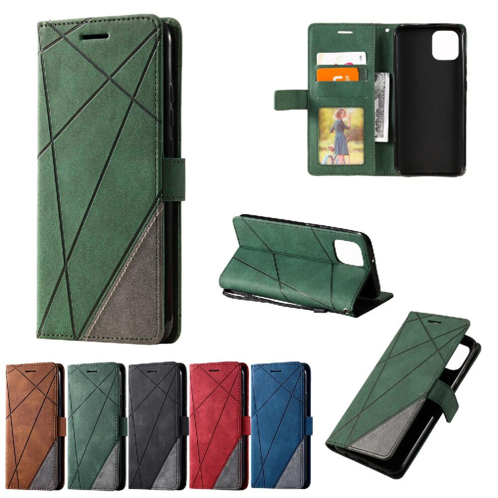 (Green) Case For Xiaomi Redmi A1 Wallet Flip Folio Shockproof Card Holder Kickstand Pu Leather Magnetic Green 764762581558