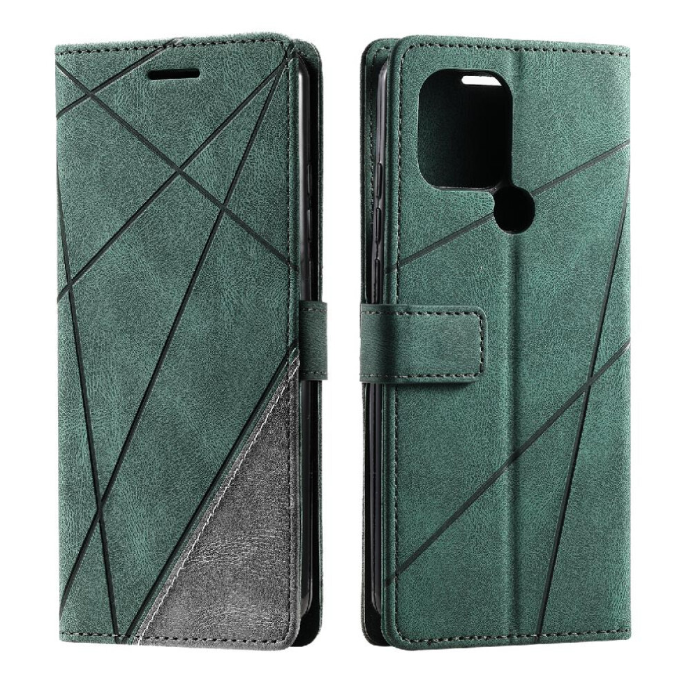 (Green) Case For Xiaomi Redmi A1 Plus Card Holder Kickstand Magnetic Wallet Flip Folio Pu Leather Shockproof Green 764762581602