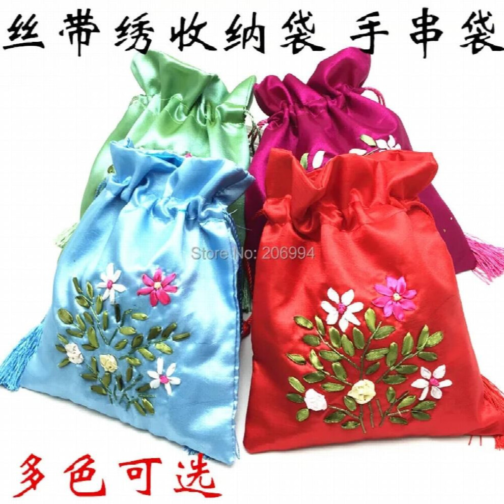 Ribbon embroidery receive bag collectables jewelry small bag 2pc/lot (many mixture)-image-OPC-PBRWFZC-NEW
