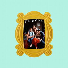 TV Series Monica Door Frame Wood Yellow Photo Frames Collectible Home Decor Collection Cosplay Gift