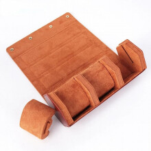 Storage Box with Slid in Out Watch Organizers Hexagonal Business Watch Box 3 Slots Watch Roll Travel Case Portable Watch