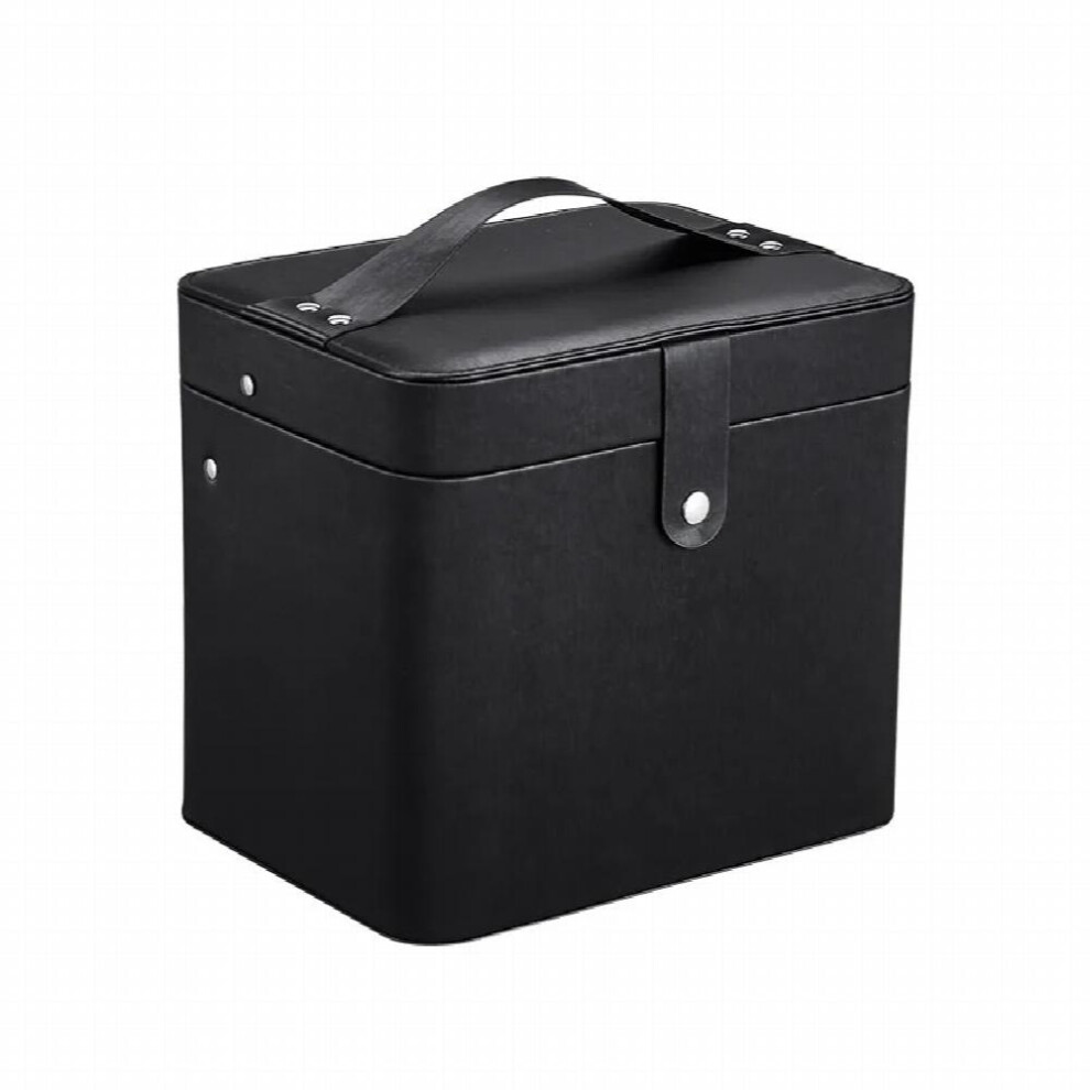 High Capacity Portable Cosmetic Case Pu Cosmetic Desktop Storage Box Mirror Cosmetic Box up bag